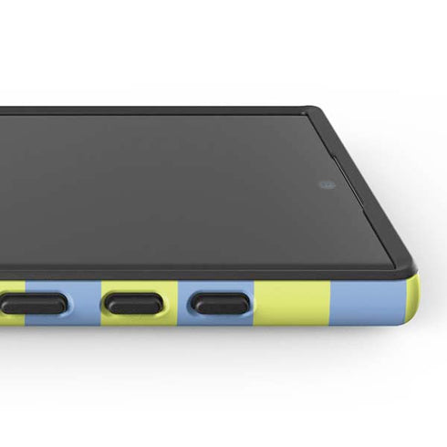 Neon Checkered Galaxy S25 Ultra Impact Case